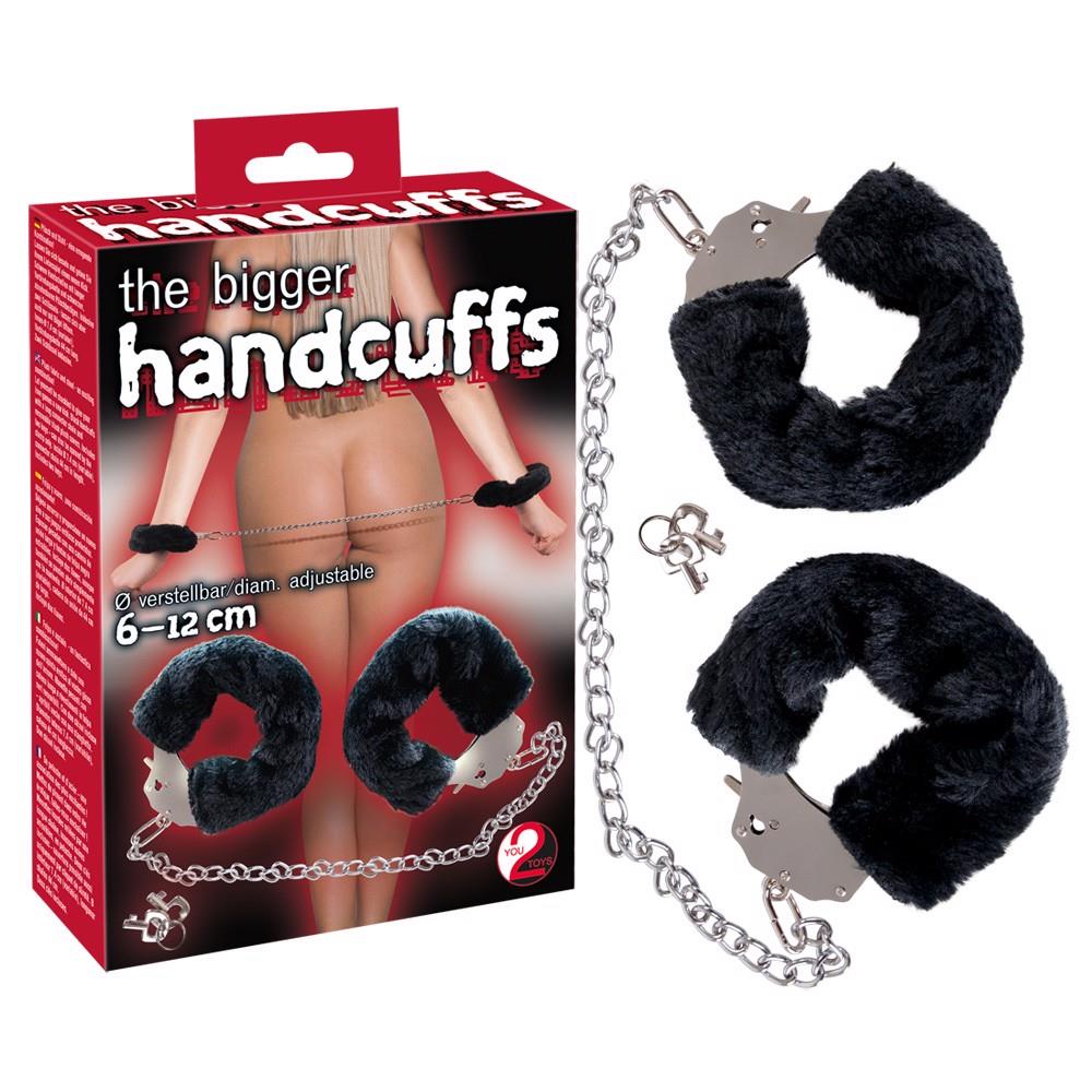 You2Toys Cătușe de pluș negre cu lanț 44 cm