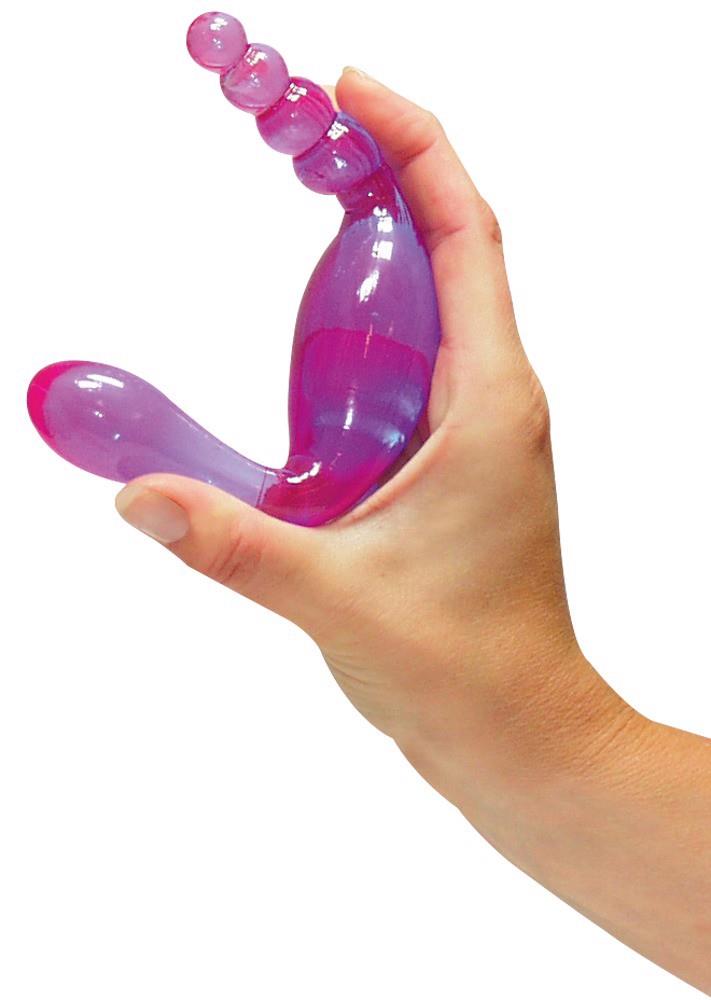 Dildo anal dublu Galaxia Lavender You2Toys 20 cm