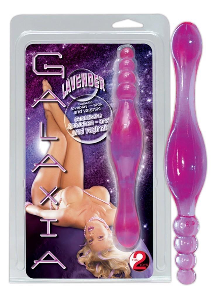 Dildo anal dublu Galaxia Lavender You2Toys 20 cm