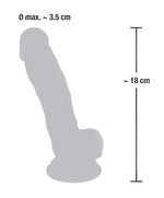Dildo realist din silicon medical 18 cm