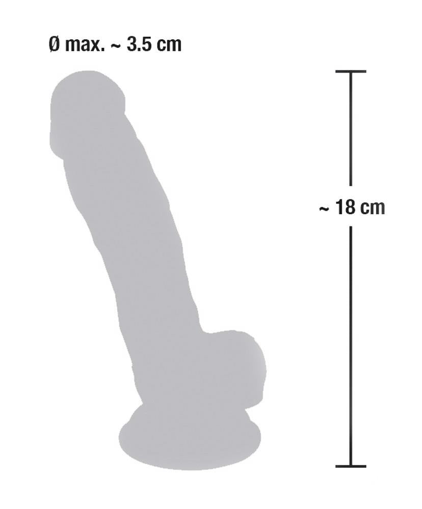 Dildo realist din silicon medical 18 cm