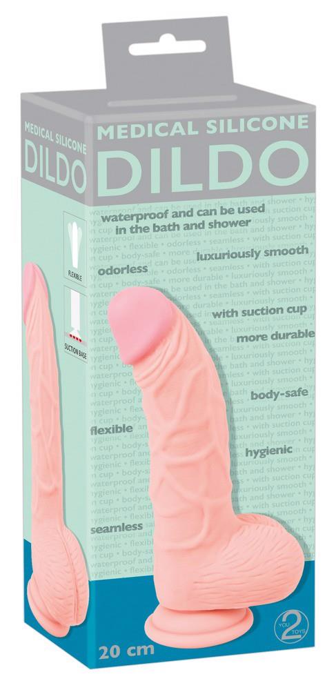 Dildo realist din silicon medical 20 cm