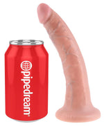 Dildo King Cock cu ventuză, 7 inci, culoarea pielii, 20,5 cm
