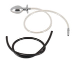 Plug de penis din oțel cu dop anal și tub 76 cm