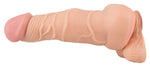 Masturbator Nature Skin 2 în 1, extensie de penis TPE, 21 cm