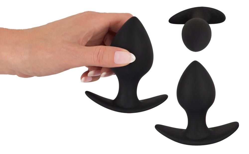 Set de 3 dopuri anale din silicon Black Velvets