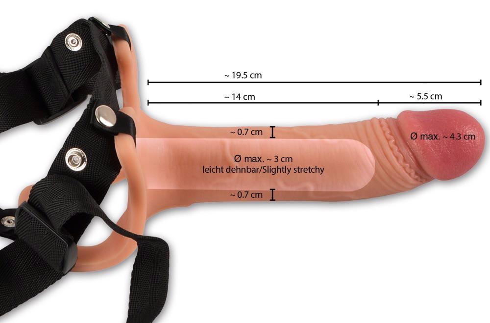 Proteză de penis Realistixxx din silicon 19,5 cm