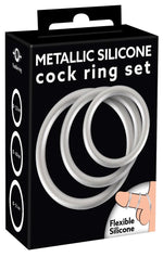 Inele pentru penis din silicon și metal You2Toys, 3 mărimi