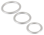 Inele pentru penis din silicon și metal You2Toys, 3 mărimi