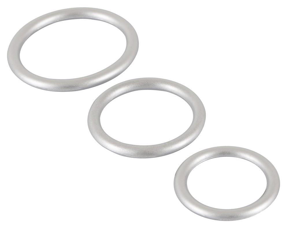 Inele pentru penis din silicon și metal You2Toys, 3 mărimi