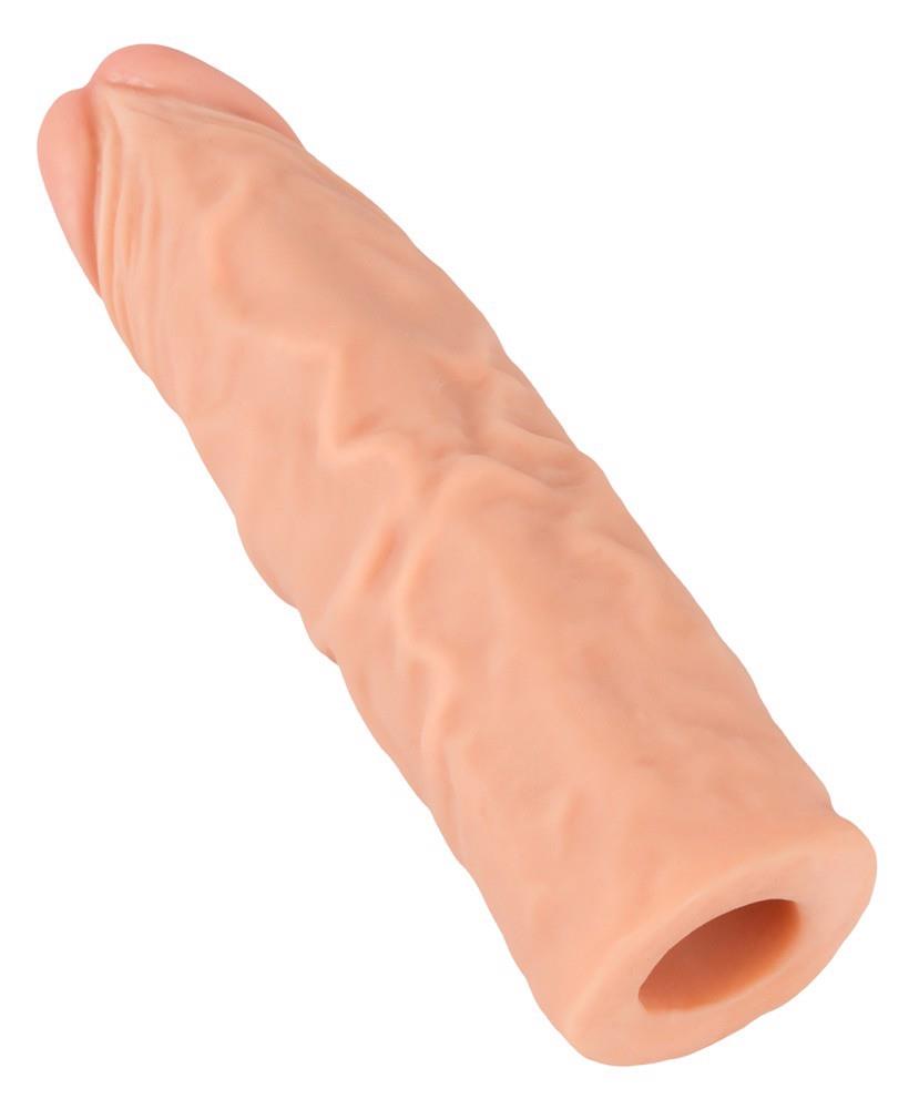 Extensor de penis Nature Skin Sensitive 20 cm cu extensie de 3 cm