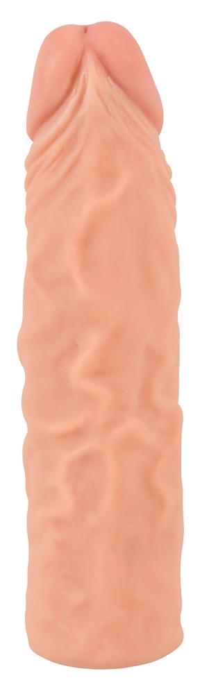 Extensor de penis Nature Skin Sensitive 20 cm cu extensie de 3 cm