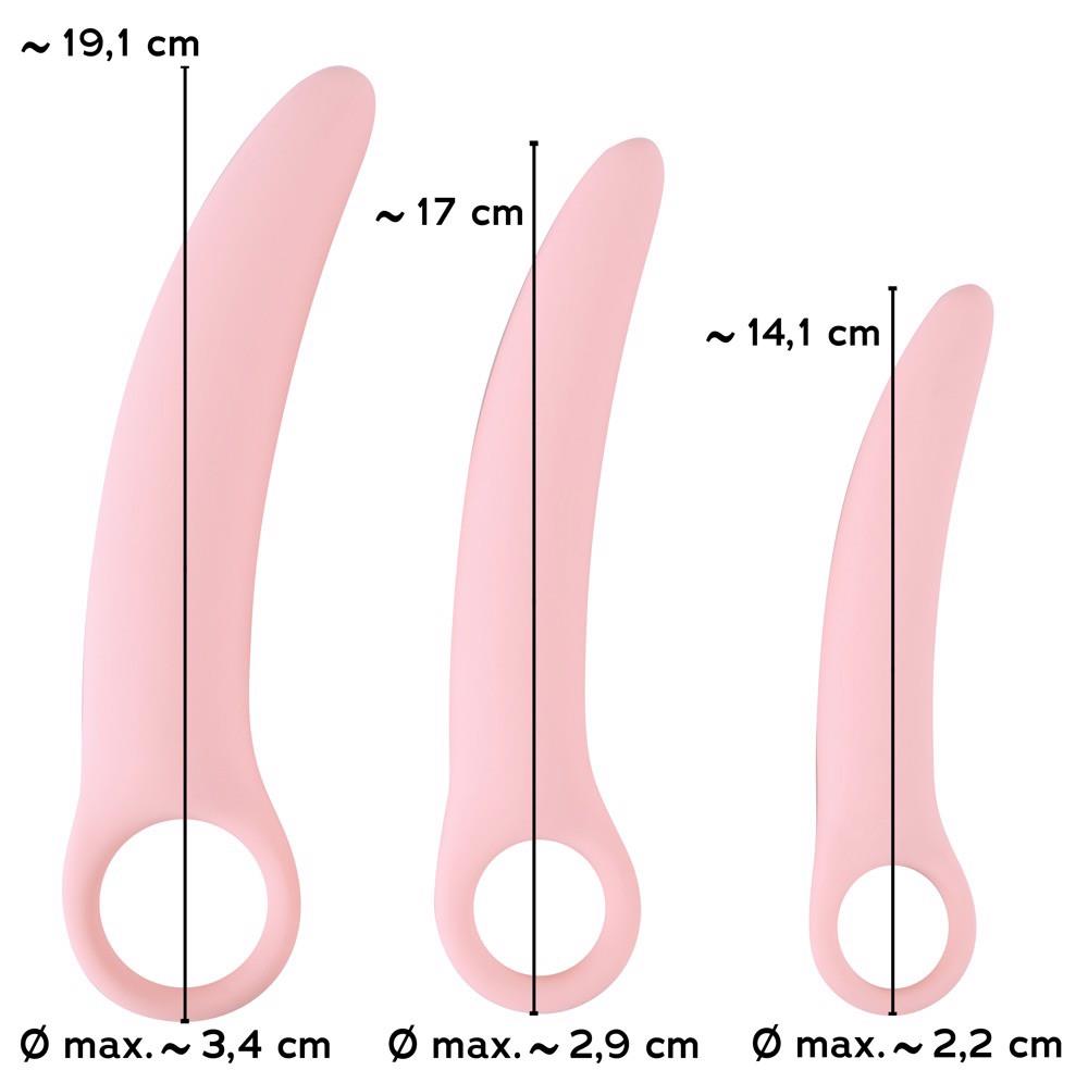 Set de 3 dildo-uri anale din silicon Sweet Smile
