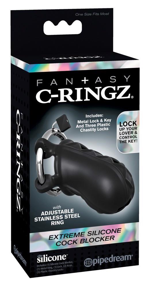 Cușcă pentru penis Fantasy C Ringz din silicon 9,5 cm