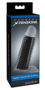 Manșon pentru penis Fantasy X Tensions Nubbing, închis la culoare, 13,9 cm
