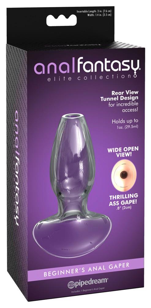 Plug anal din sticlă goală Anal Fantasy Elite 9,6 cm
