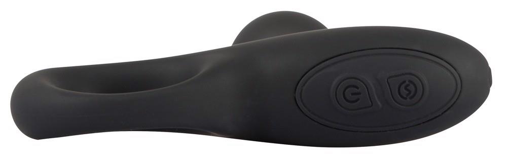Bile anale vibratoare Black Velvets din silicon, 20 cm, USB
