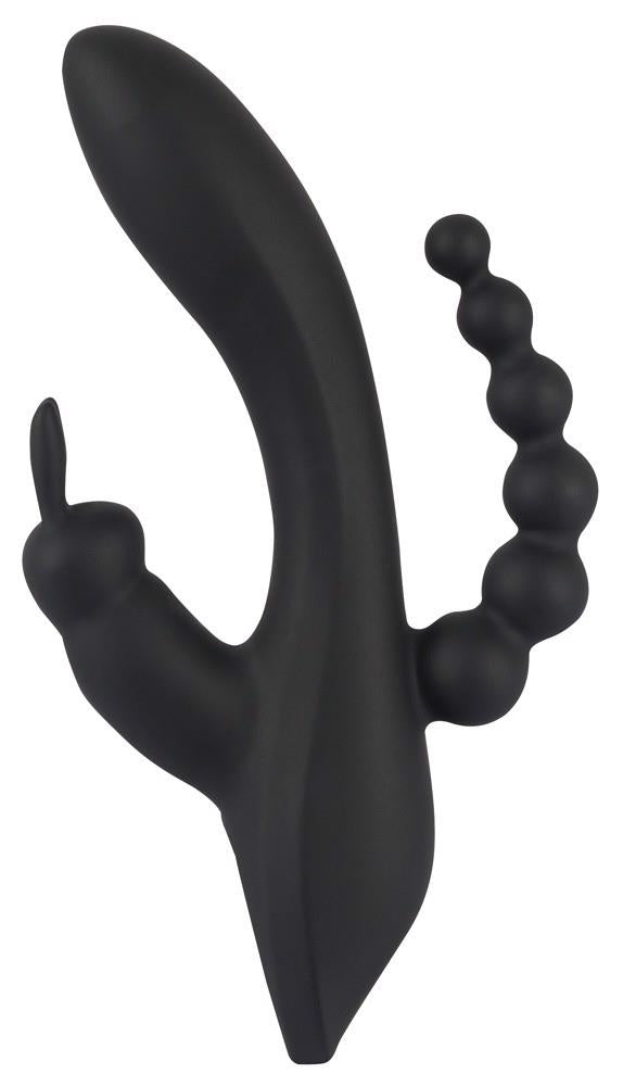 Vibrator triplu USB Sweet Smile Iepuraș 20,8 cm