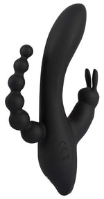 Vibrator triplu USB Sweet Smile Iepuraș 20,8 cm