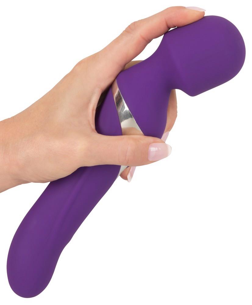 Vibrator Javida cu perlă USB din silicon, 24 cm