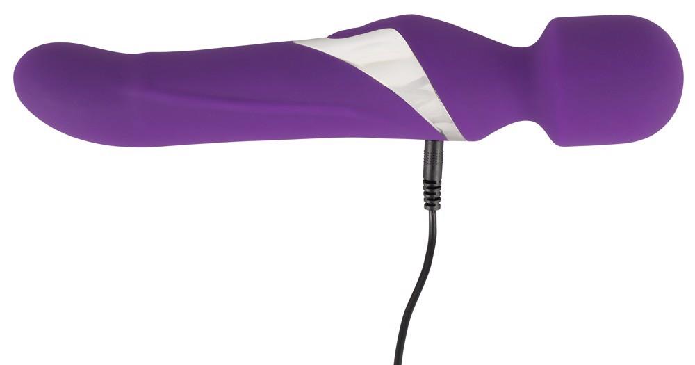 Vibrator Javida cu perlă USB din silicon, 24 cm