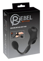 Inel vibrator anal Rebel cu telecomandă USB 33 cm