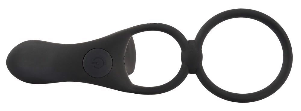 Inel vibrant USB din silicon Black Velvets 14 cm