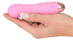 Vibrator Mini Cuties din Silicon Roz cu USB 12,5 cm