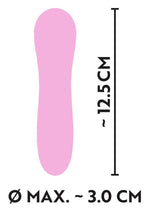Vibrator Mini Cuties din Silicon Roz cu USB 12,5 cm
