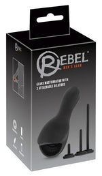Masturbator Rebel Glans cu vibrații USB 14 cm