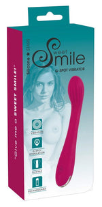 Vibrator Sweet Smile Silicon cu Punct G USB 20 cm