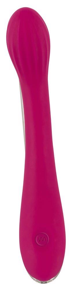 Vibrator Sweet Smile Silicon cu Punct G USB 20 cm