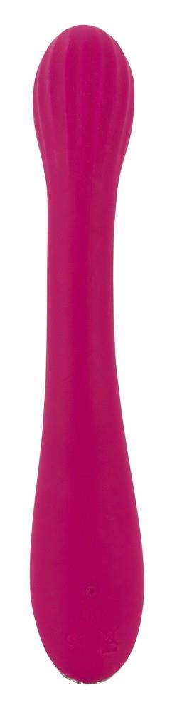 Vibrator Sweet Smile Silicon cu Punct G USB 20 cm