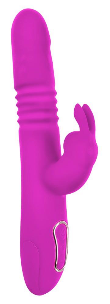Vibrator USB cu aspect de iepuraș Thrusting Pearl Sweet Smile