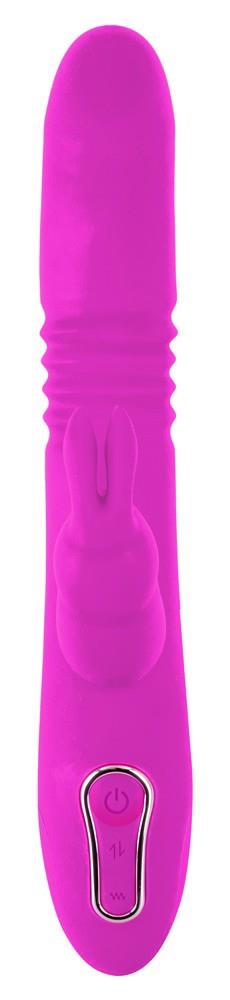 Vibrator USB cu aspect de iepuraș Thrusting Pearl Sweet Smile