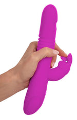 Vibrator USB cu aspect de iepuraș Thrusting Pearl Sweet Smile