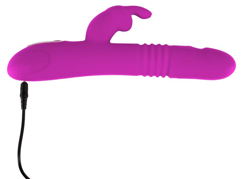 Vibrator USB cu aspect de iepuraș Thrusting Pearl Sweet Smile