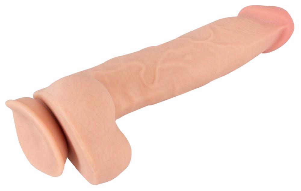 Dildo realist Nature Skin cu piele mobilă 25 cm