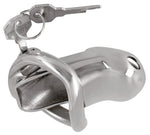 Cușcă pentru penis Fetish Collection din oțel cu încuietoare 8 cm