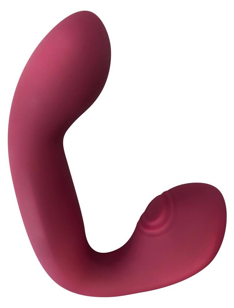 Vibrator Javida Thumping Shaking din silicon, în formă de iepuraș, 17 cm, USB