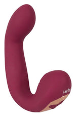Vibrator Javida Thumping Shaking din silicon, în formă de iepuraș, 17 cm, USB
