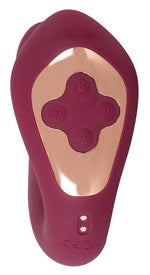 Vibrator Javida Thumping Shaking din silicon, în formă de iepuraș, 17 cm, USB