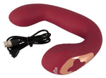 Vibrator Javida Thumping Shaking din silicon, în formă de iepuraș, 17 cm, USB