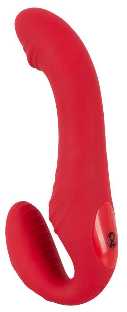 Sex oral fără curea You2Toys cu vibrații RC din silicon 19 cm