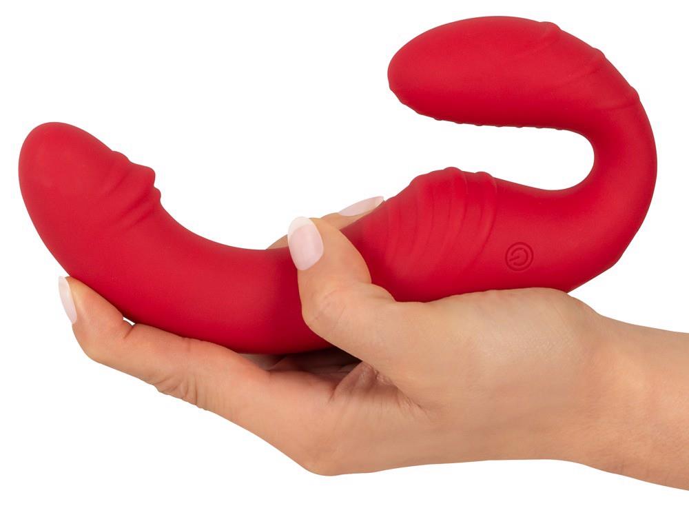 Sex oral fără curea You2Toys cu vibrații RC din silicon 19 cm
