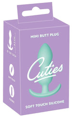 Plug anal mini din silicon Cuties verde 8 cm
