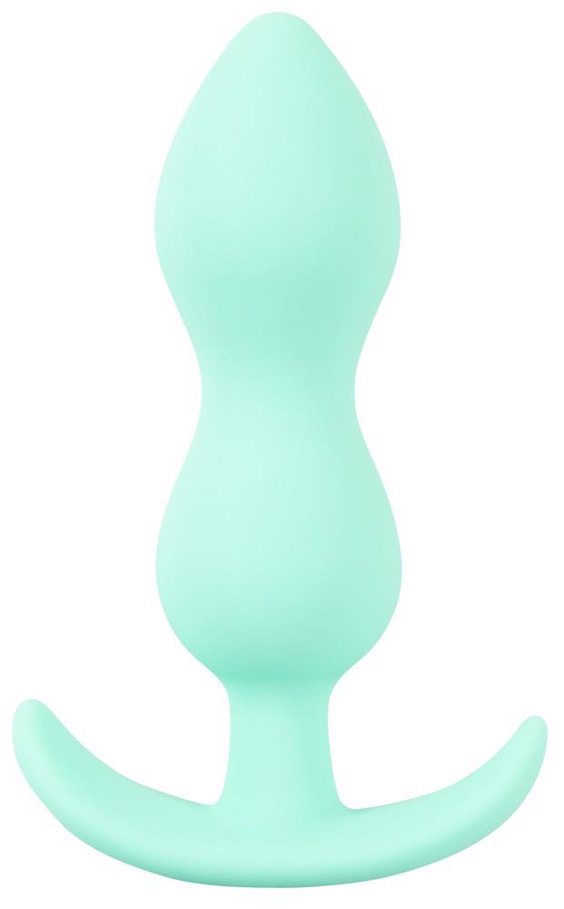 Plug anal mini din silicon Cuties verde 8 cm