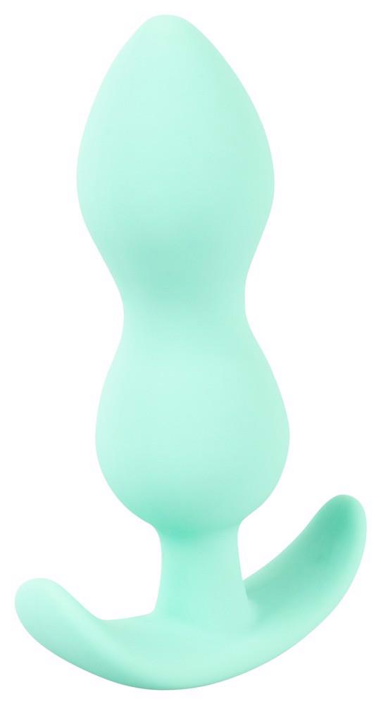 Plug anal mini din silicon Cuties verde 8 cm
