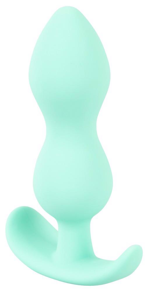 Plug anal mini din silicon Cuties verde 8 cm