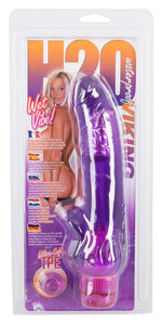 Vibrator cu gel H2O Viking Wet Vibe violet 23 cm